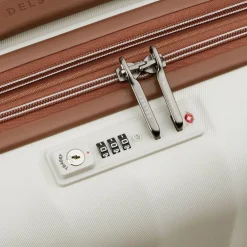 Hot Delsey Paris Carrousel 2 4 Rollen Kabinentrolley 55 cm mit Dehnfalte off white