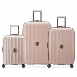 New Delsey Paris Carrousel 4 Rollen Kofferset 3-teilig mit Dehnfalte pink