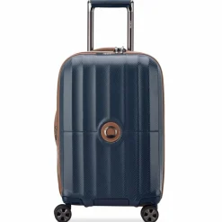 Delsey Paris Hartgepäck Kabinengepäck|4-Rollen Kabinentrolleys<Carrousel 4 Rollen Kabinentrolley 55 cm mit Dehnfalte marineblau