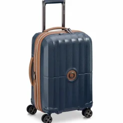 Delsey Paris Hartgepäck Kabinengepäck|4-Rollen Kabinentrolleys<Carrousel 4 Rollen Kabinentrolley 55 cm mit Dehnfalte marineblau
