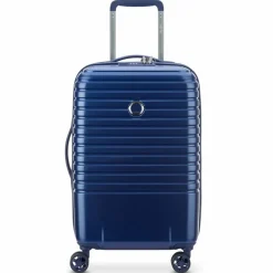 Delsey Paris Caumartin 4-Doppelrollen Kabinentrolley 55 cm stahlblau