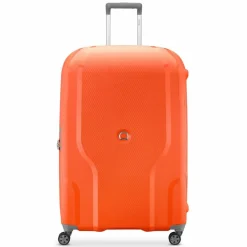 Outlet Delsey Paris Clavel 4-Rollen Trolley 83 cm mit Dehnfalte orange