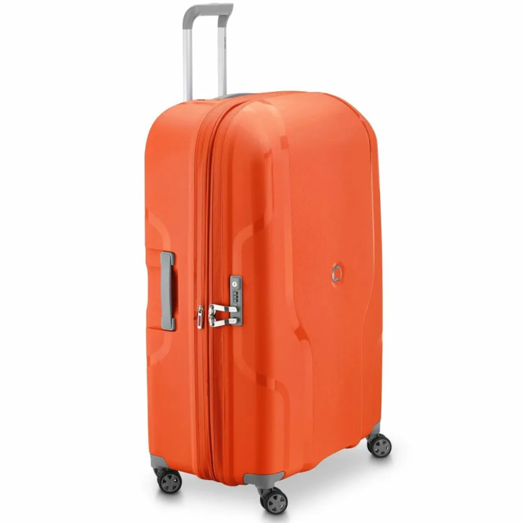 Outlet Delsey Paris Clavel 4-Rollen Trolley 83 cm mit Dehnfalte orange
