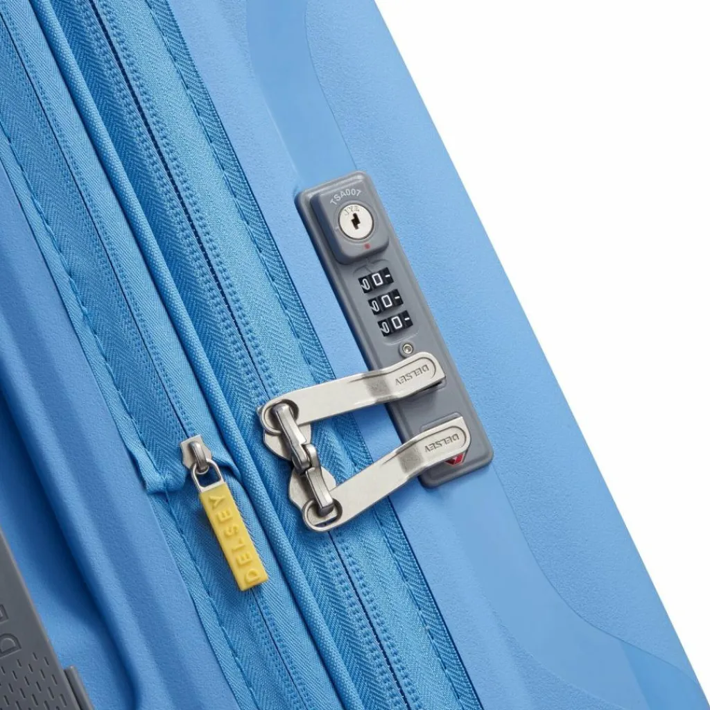 Hot Delsey Paris Clavel 4-Rollen Trolley 76 cm mit Dehnfalte hellblau