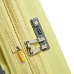 Delsey Paris 4-Rollen Koffer|Hartgepäck<Clavel 4-Rollen Trolley 76 cm mit Dehnfalte hellgelb
