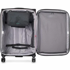 Delsey Paris Weichgepäck|4-Rollen Koffer<Helium DLX 4-Rollen Trolley 77 cm schwarz