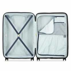 Delsey Paris Hartgepäck|4-Rollen Koffer<Longitude 4 Rollen Trolley 76 cm mit Dehnfalte hellblau