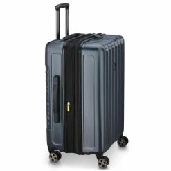 Delsey Paris Hartgepäck|4-Rollen Koffer<Longitude 4 Rollen Trolley 69 cm mit Dehnfalte anthrazit