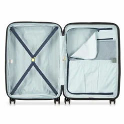Delsey Paris Hartgepäck|4-Rollen Koffer<Longitude 4 Rollen Trolley 69 cm mit Dehnfalte anthrazit