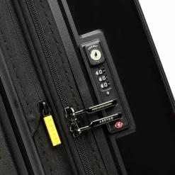 Hot Delsey Paris Lutece Se 4 Rollen Trolley 75 cm mit Dehnfalte schwarz