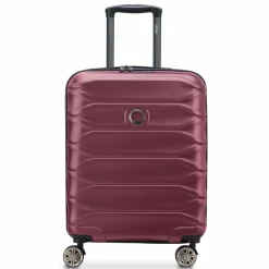 Delsey Paris Hartgepäck Kabinengepäck|4-Rollen Kabinentrolleys<Meteor 4 Rollen Kabinentrolley 55 cm mit Dehnfalte bordeaux