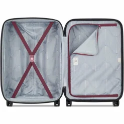 Delsey Paris Hartgepäck|4-Rollen Koffer<Meteor 4 Rollen Trolley 68 cm mit Dehnfalte bordeaux