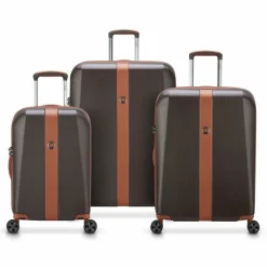 Online Delsey Paris Promenade Hard 2.0 4 Rollen Kofferset 3-teilig mit Dehnfalte schokolade