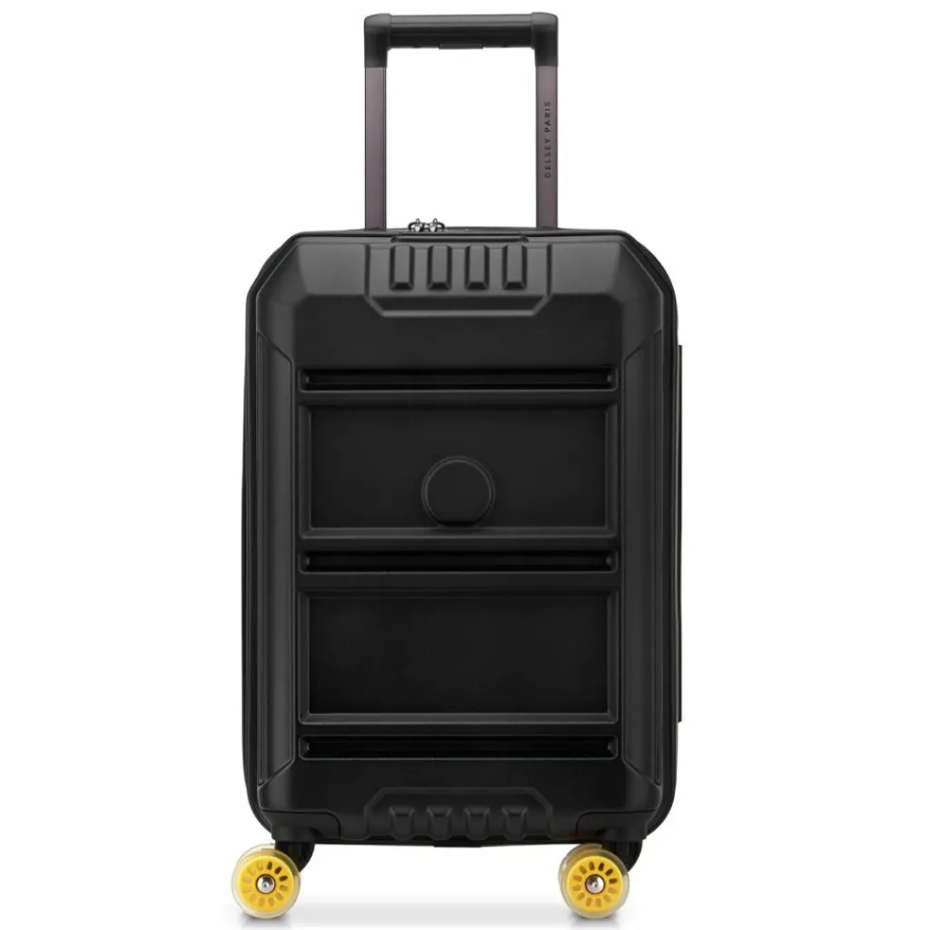 Best Delsey Paris Rempart 2.0 4 Rollen Kabinentrolley 55 cm mit Dehnfalte schwarz