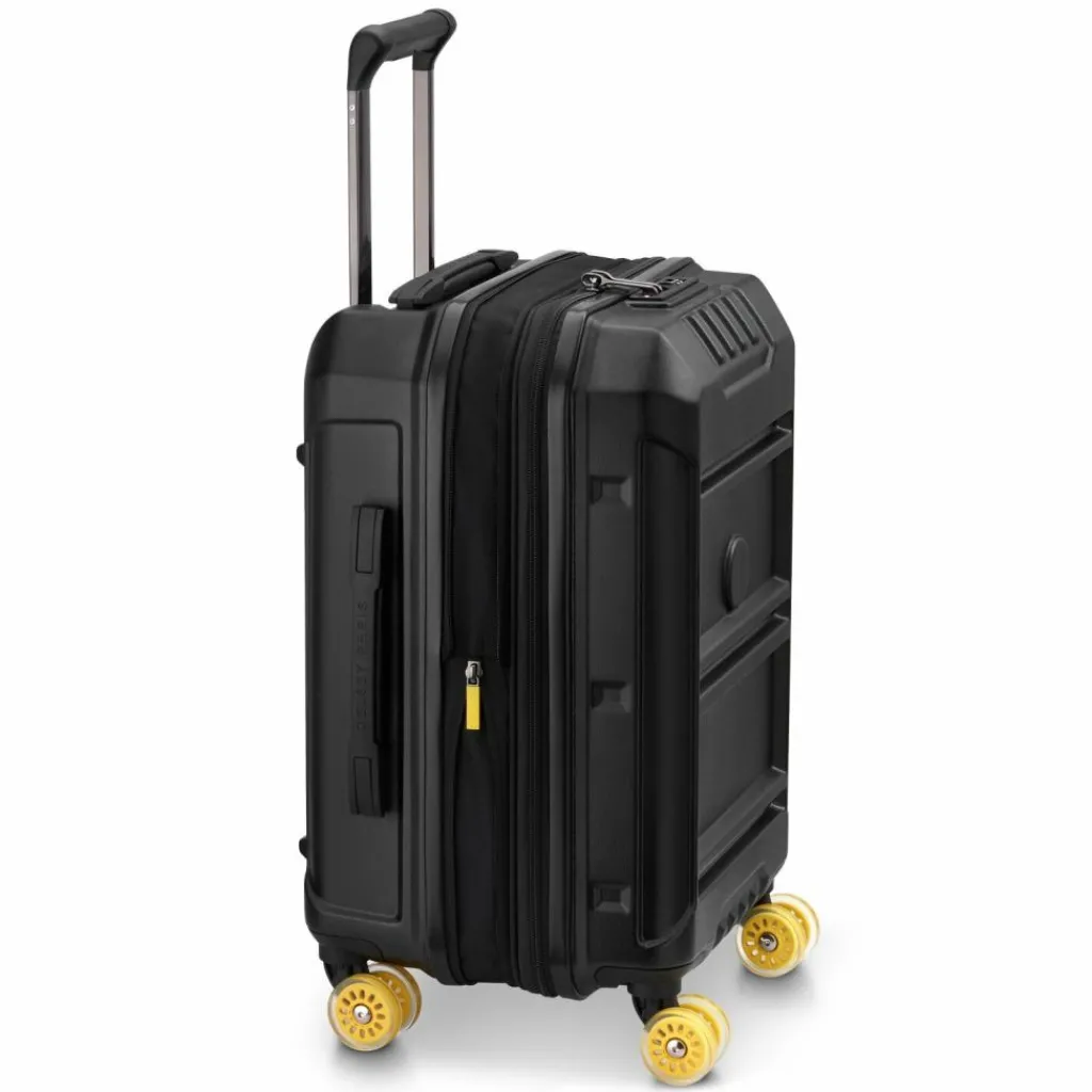 Best Delsey Paris Rempart 2.0 4 Rollen Kabinentrolley 55 cm mit Dehnfalte schwarz