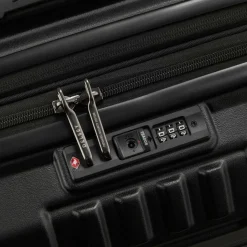 Best Delsey Paris Rempart 2.0 4 Rollen Kabinentrolley 55 cm mit Dehnfalte schwarz