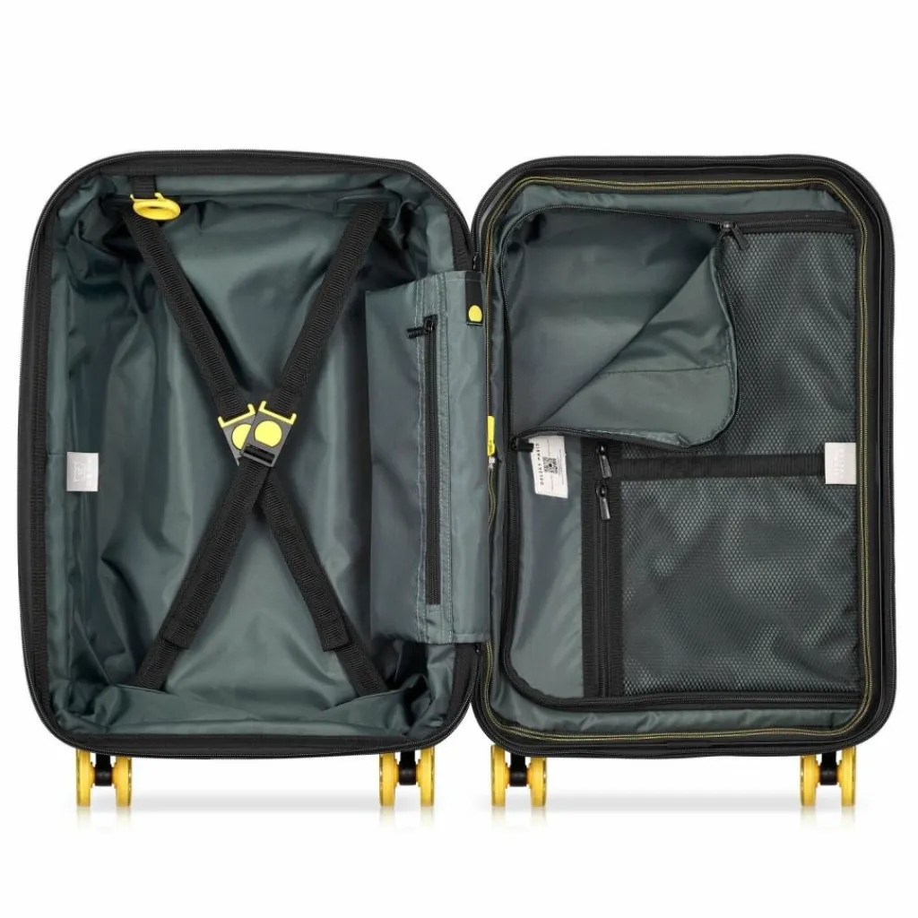 Best Delsey Paris Rempart 2.0 4 Rollen Kabinentrolley 55 cm mit Dehnfalte schwarz