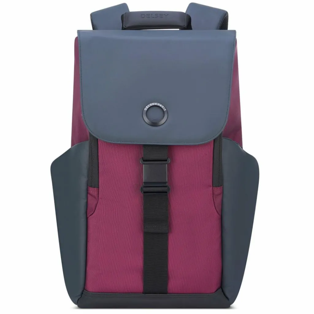 Clearance Delsey Paris Securflap Rucksack RFID 45 cm Laptopfach bordeaux rot