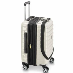 Delsey Paris Hartgepäck Kabinengepäck|4-Rollen Kabinentrolleys<Shadow 5.0 4-Rollen Kabinentrolley 55 cm Laptopfach mit Dehnfalte elfenbein