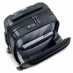 Delsey Paris Hartgepäck Kabinengepäck|4-Rollen Kabinentrolleys<Shadow 5.0 4-Rollen Kabinentrolley 55 cm Laptopfach mit Dehnfalte schwarz