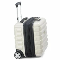 Discount Delsey Paris Shadow 5.0 4-Rollen Businesstrolley 38 cm Laptopfach mit Dehnfalte elfenbein