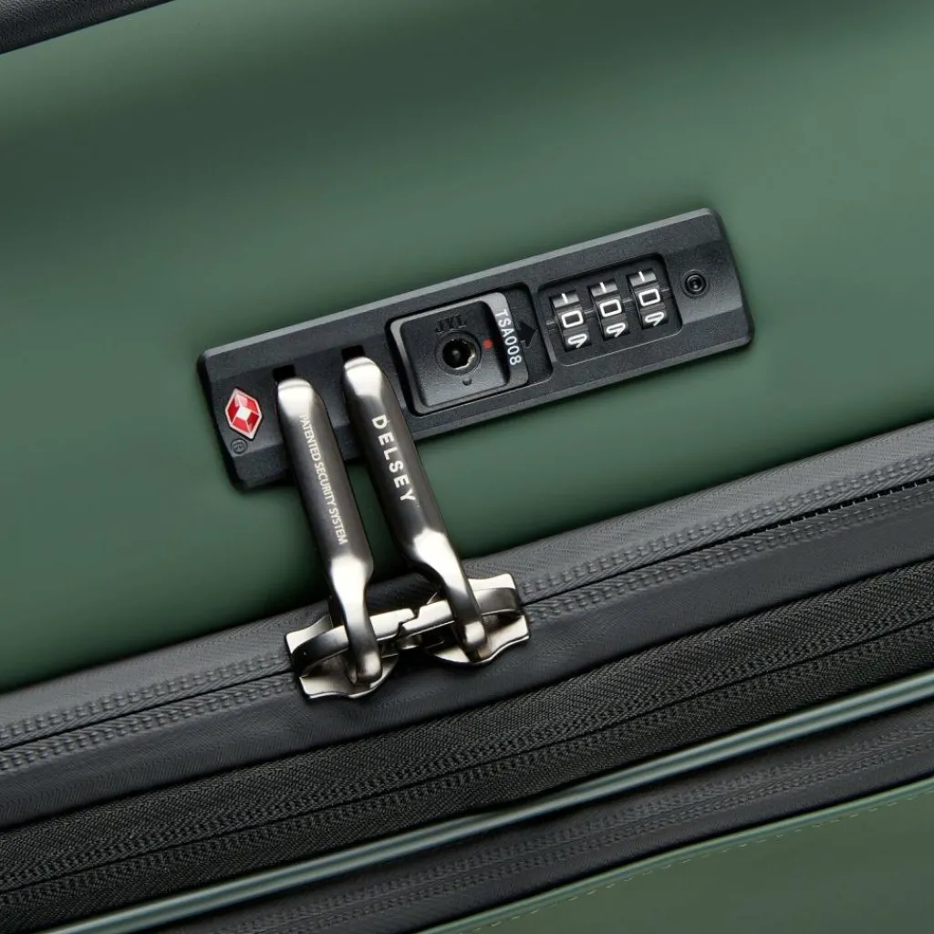 New Delsey Paris Turenne Soft 4 Rollen Trolley 68 cm mit Dehnfalte gruen