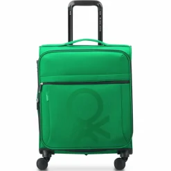 Delsey Paris Weichgepäck Kabinengepäck|4-Rollen Kabinentrolleys<x Colors Benetton Color Block 4-Rollen Kabinentrolley 55 cm mit Dehnfalte green