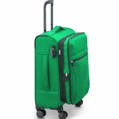 Delsey Paris Weichgepäck Kabinengepäck|4-Rollen Kabinentrolleys<x Colors Benetton Color Block 4-Rollen Kabinentrolley 55 cm mit Dehnfalte green