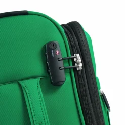 Delsey Paris Weichgepäck Kabinengepäck|4-Rollen Kabinentrolleys<x Colors Benetton Color Block 4-Rollen Kabinentrolley 55 cm mit Dehnfalte green