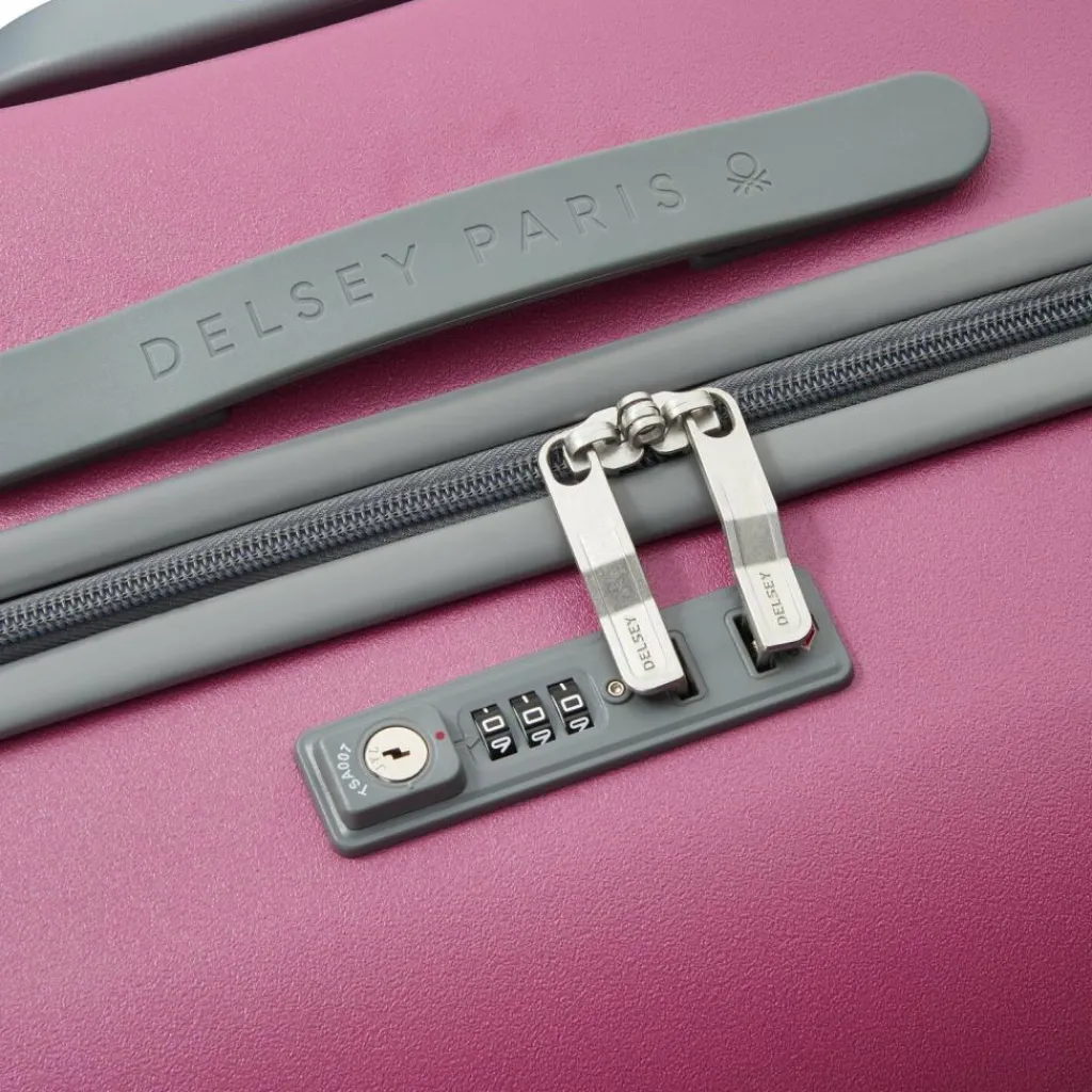 Delsey Paris 4-Rollen Koffer|Hartgepäck<x United Colors of Benetton UCB Hardside 4-Rollen Trolley 76 cm pink