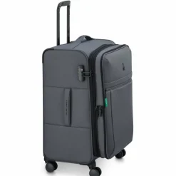 Hot Delsey Paris x United Colors of Benetton BE 4-Rollen Trolley 65 cm mit Dehnfalte anthracite