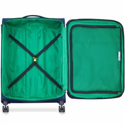 Delsey Paris Weichgepäck|4-Rollen Koffer<x United Colors of Benetton Color Block 4-Rollen Trolley 77cm mit Dehnfalte navy