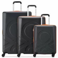 Delsey Paris Koffersets Als Hartgepäck|Koffersets 3-Teilig<x United Colors of Benetton Fabrica 4-Rollen Kofferset 3 tlg. black