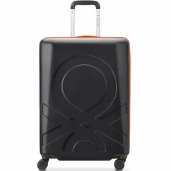 Delsey Paris 4-Rollen Koffer|Hartgepäck<x United Colors of Benetton Fabrica 4-Rollen Trolley 66 cm black