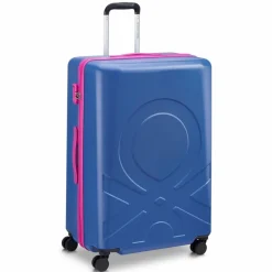Delsey Paris 4-Rollen Koffer|Hartgepäck<x United Colors of Benetton Fabrica 4-Rollen Trolley 76 cm blue