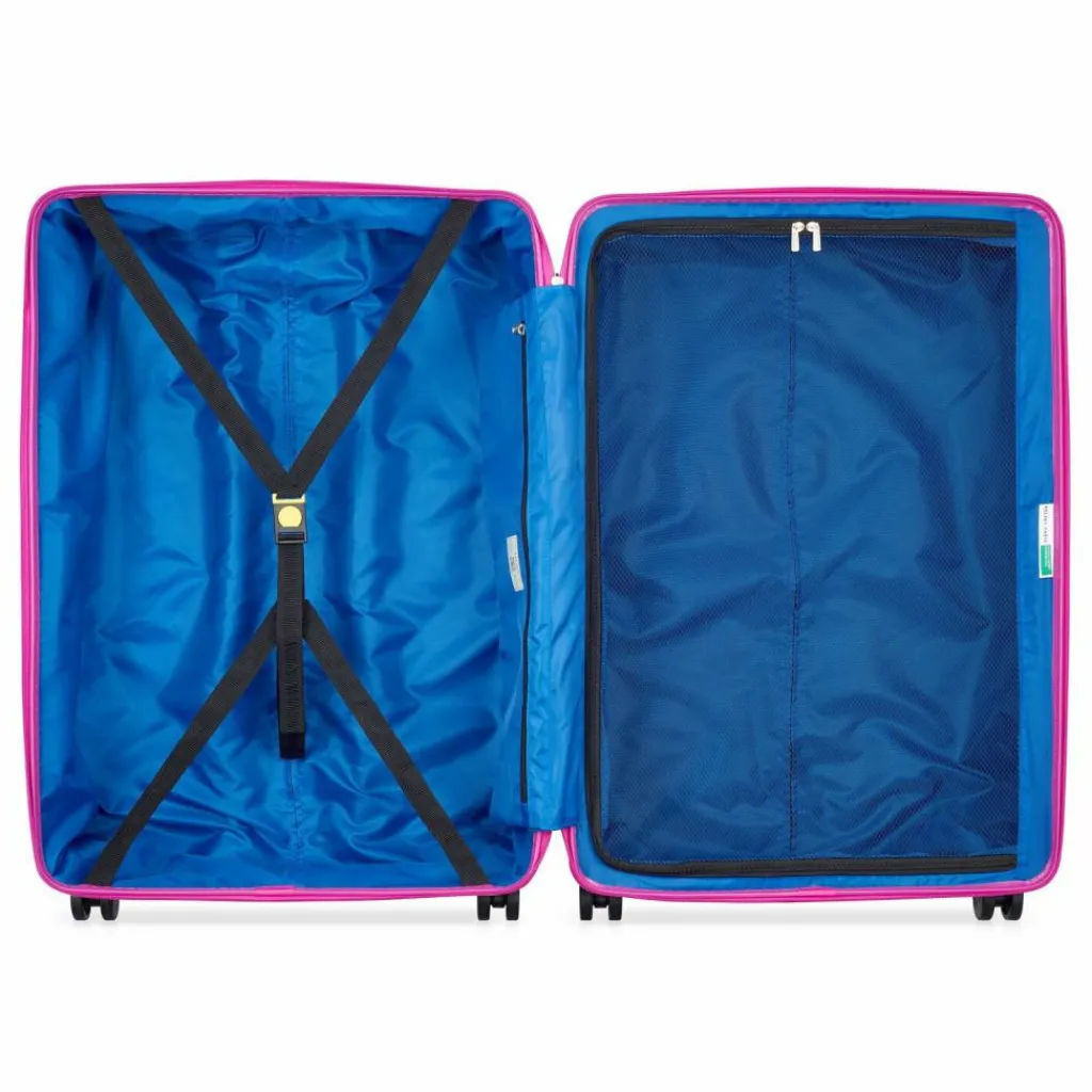 Delsey Paris 4-Rollen Koffer|Hartgepäck<x United Colors of Benetton Fabrica 4-Rollen Trolley 76 cm blue