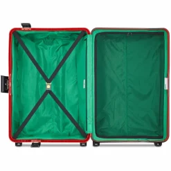 New Delsey Paris x United Colors of Benetton Color Block Hardside 4-Rollen Trolley 76 cm red