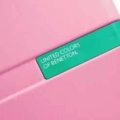 Delsey Paris Koffersets Als Hartgepäck|Koffersets 3-Teilig<x United Colors of Benetton Now Hardside 4-Rollen Kofferset 3 tlg. mit Dehnfalte pink