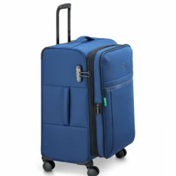 Delsey Paris Weichgepäck|4-Rollen Koffer<x United Colors of Benetton BE 4-Rollen Trolley 65 cm mit Dehnfalte faded denim