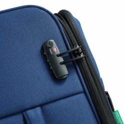 Delsey Paris Weichgepäck|4-Rollen Koffer<x United Colors of Benetton BE 4-Rollen Trolley 65 cm mit Dehnfalte faded denim