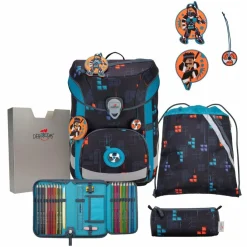 DerDieDas Schulranzen & Sets<ErgoFlex Easy Schulranzen-Set Ninja Fighter