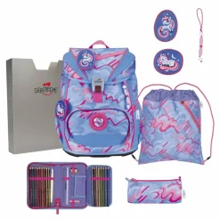 DerDieDas ErgoFlex Light Schulranzen-Set 5-teilig Magic Unicorn