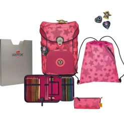 DerDieDas Schulranzen & Sets<ErgoFlex Superflash Easy Schulranzen-Set neon star