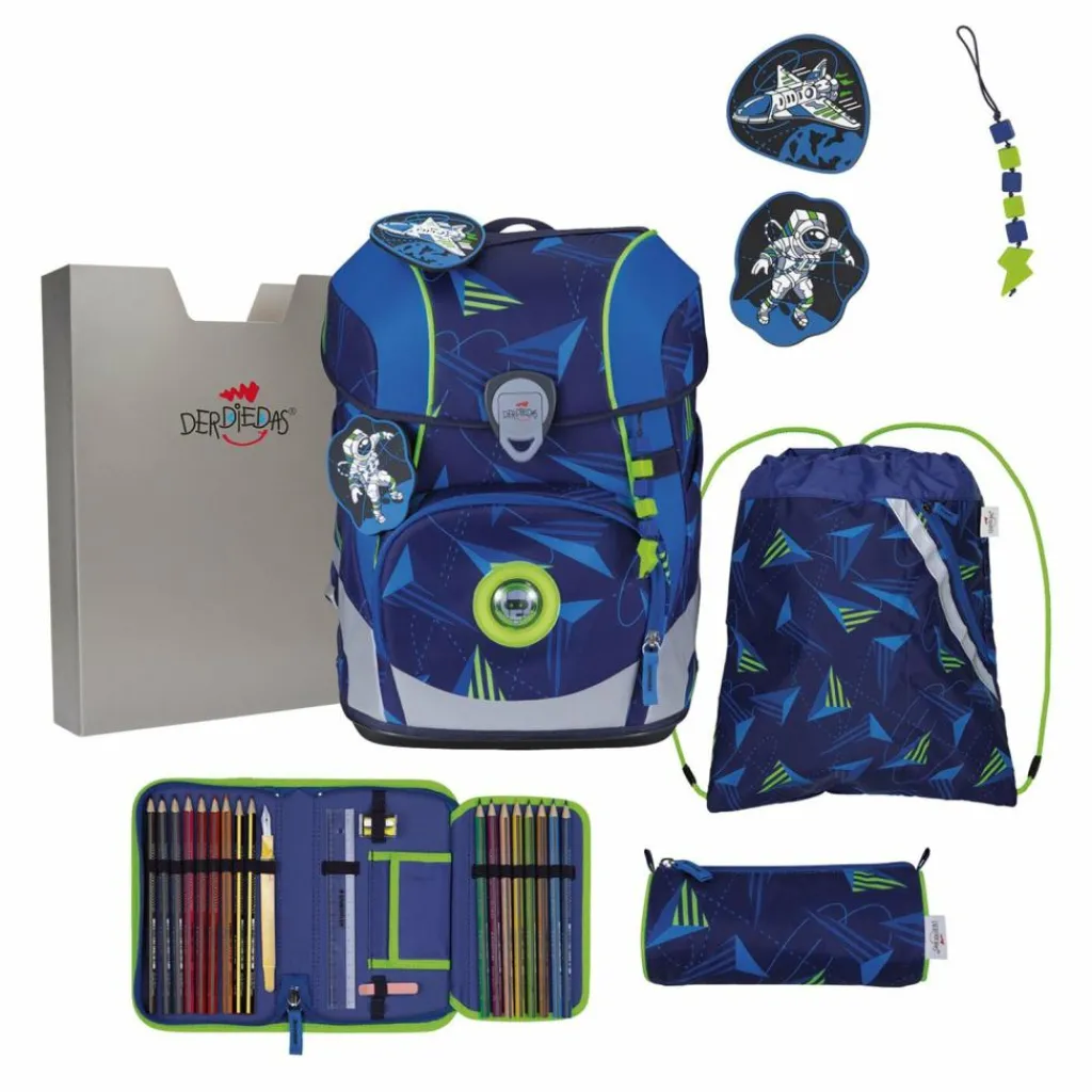 DerDieDas Schulranzen & Sets<ErgoFlex Tiny LED Schulranzen-Set Moon Mission