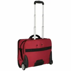 Hot Dermata 2 Rollen Businesstrolley 41 cm Laptopfach rot