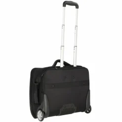 Dermata 2 Rollen Businesstrolley 41 cm Laptopfach schwarz