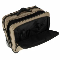 Best Dermata 2 Rollen Businesstrolley 41 cm Laptopfach champagner