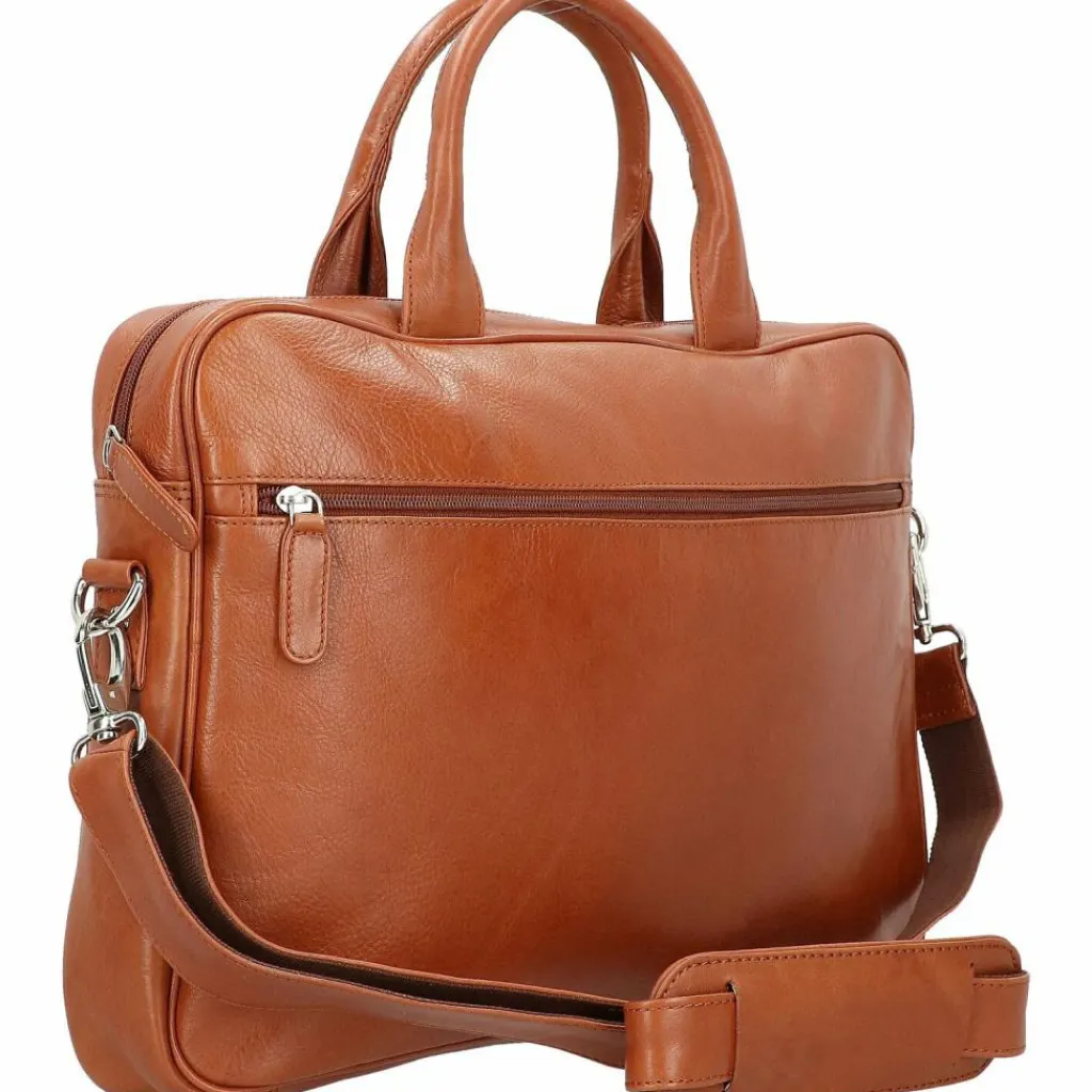 Dermata Aktentasche Leder 39 cm Laptopfach