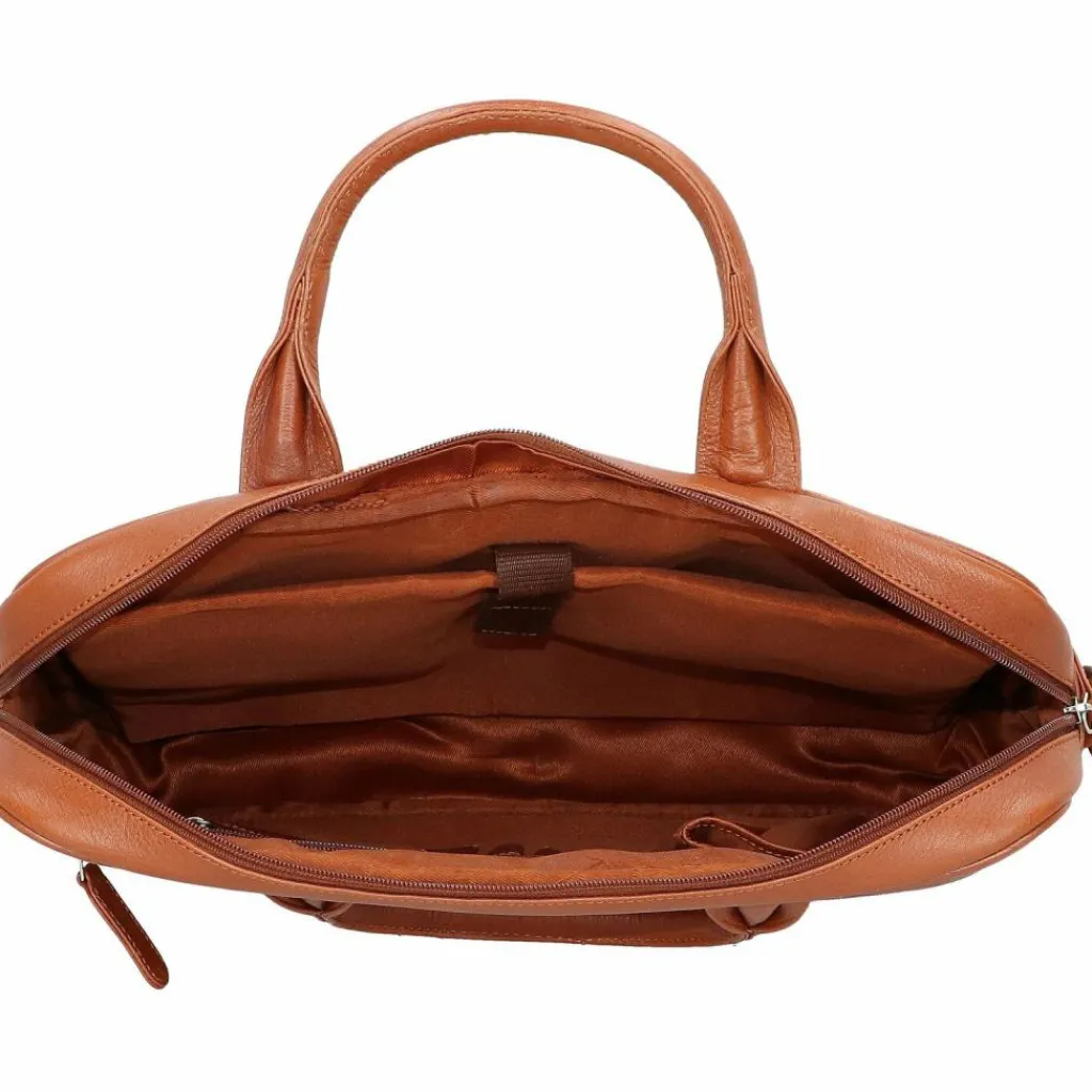 Dermata Aktentasche Leder 39 cm Laptopfach