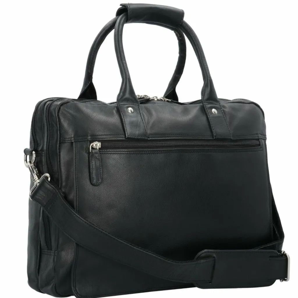 Dermata Aktentasche Leder 39 cm Laptopfach